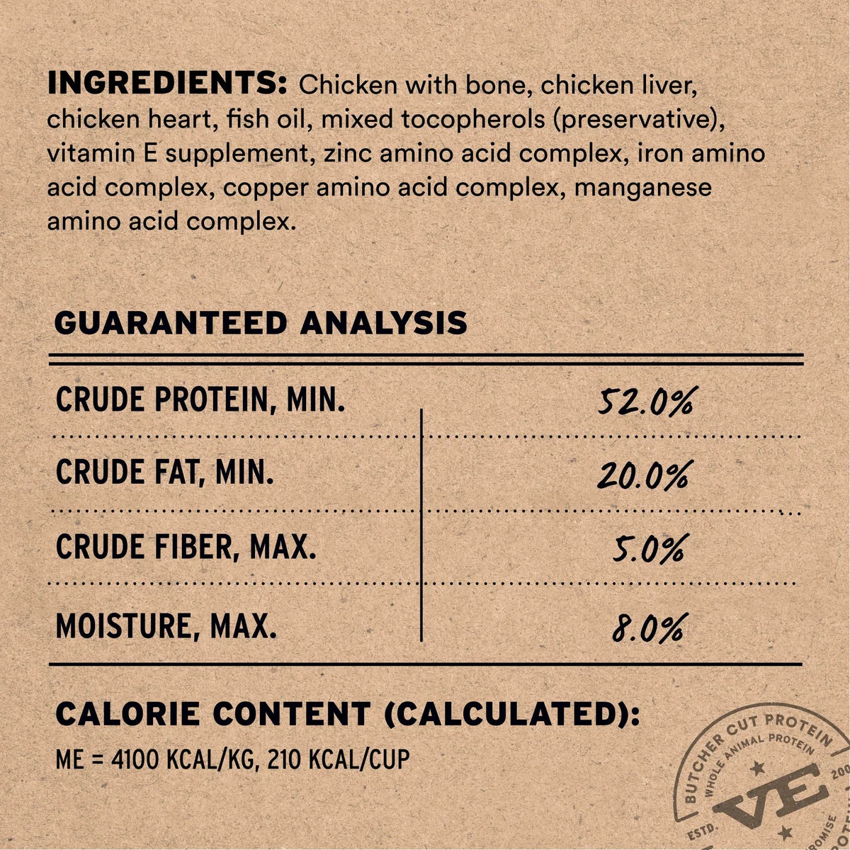 Vital Essentials Freeze-Dried Raw Protein Chicken Crunchy Nibs Cat Food