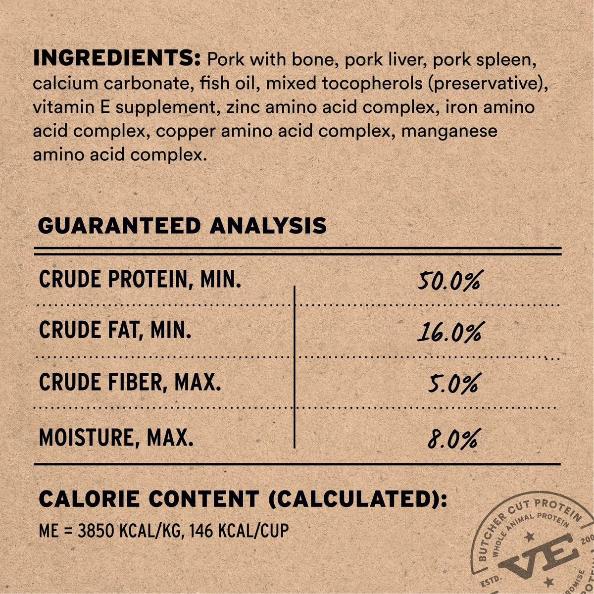 Vital Essentials Freeze-Dried Raw Pork Soft Nibs Entree
