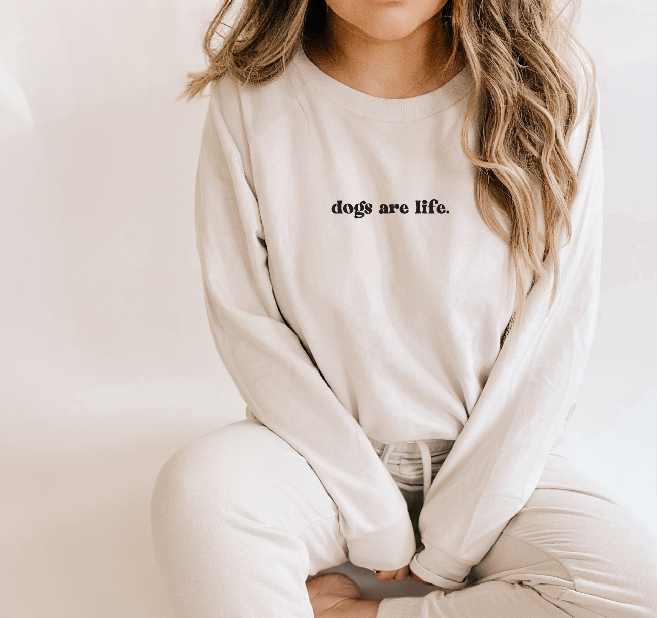 Saved by Grace Co. - dogs are life - Long Sleeved Tee
