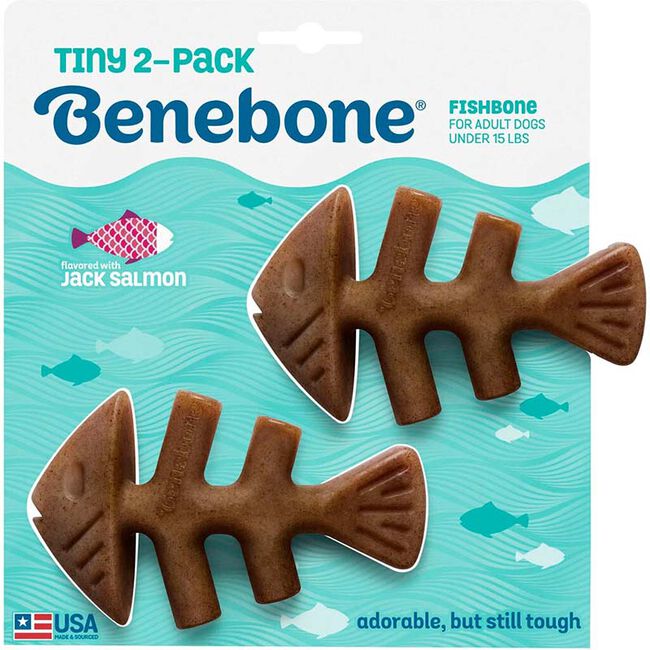 Benebone Fishbone - Tiny 2/Pack | The Modern Dog Company Store