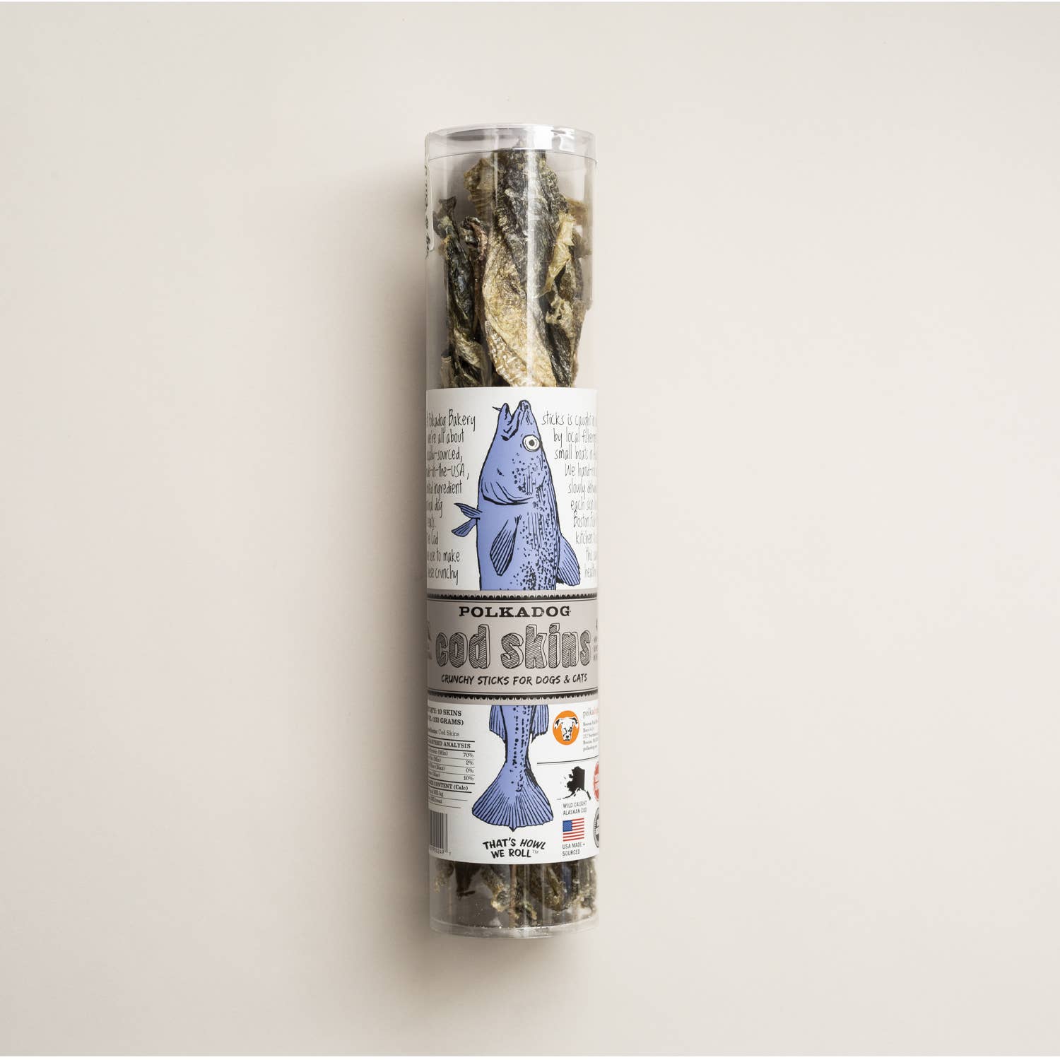 Cod Skins - 4.7oz Tube - Dog &amp; Cat Treats