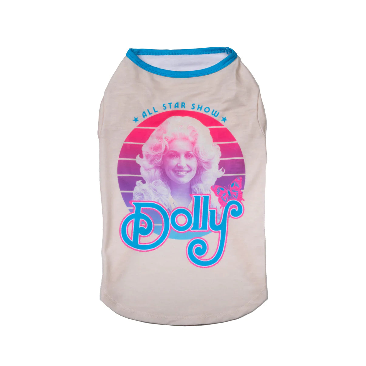 Doggy Parton - White All Star Show Vintage Style Shirt for Pets