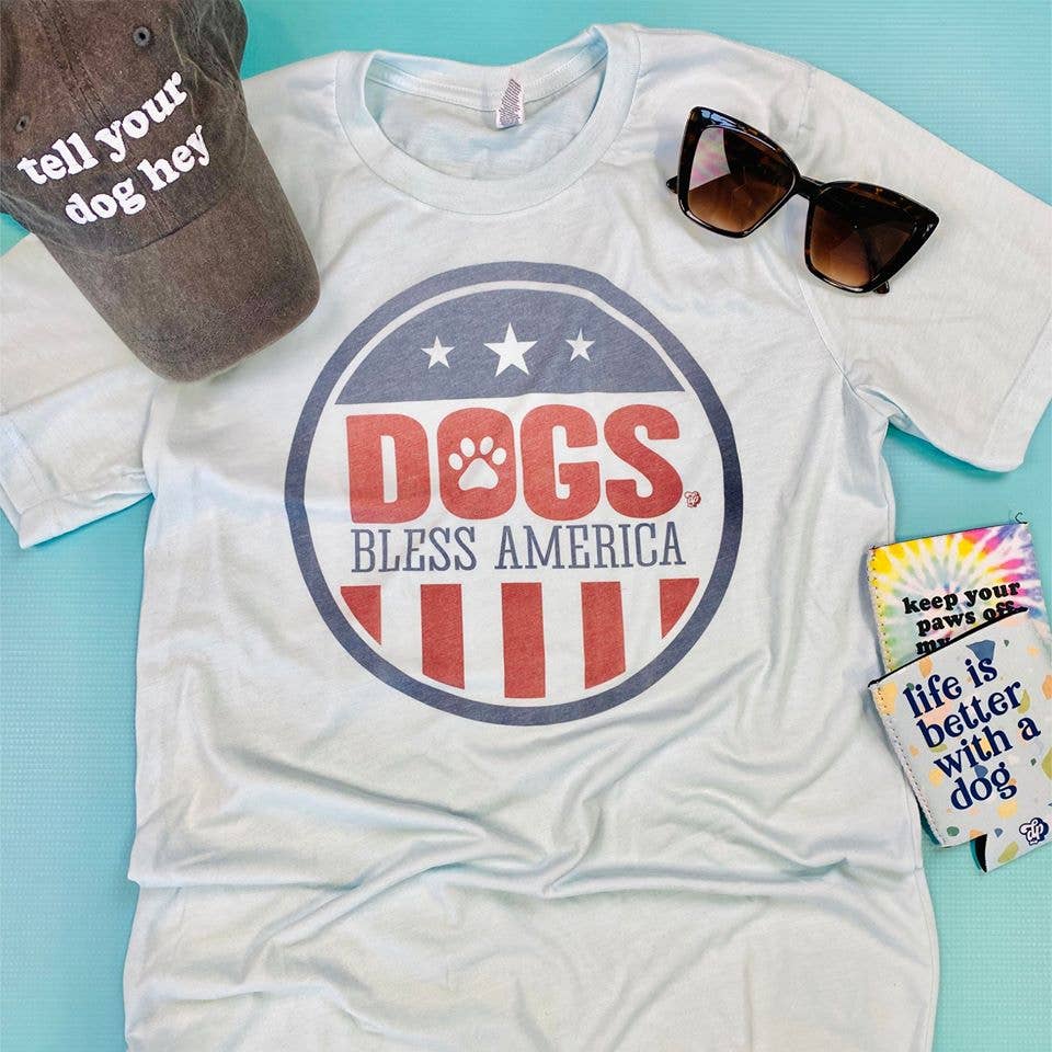 The Dapper Paw - Dogs Bless America Tee | 4th of July
