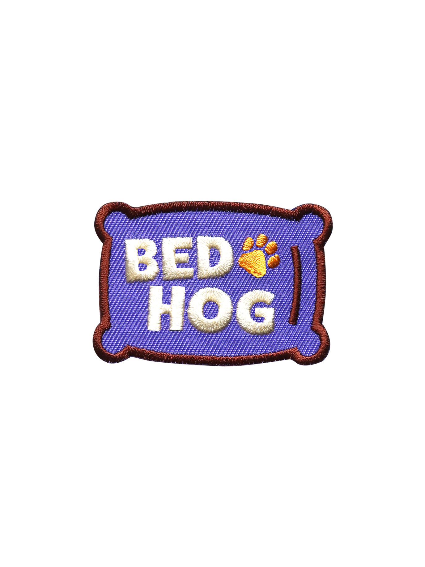 Scout's Honour - Bed Hog iron-on patch for dogs