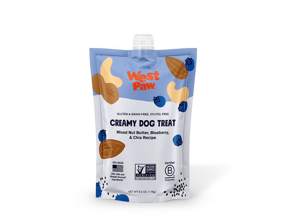 West Paw - Nut Butter, Blueberry, and Chia Seed Creamy Dog Treat