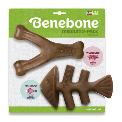 Benebone Wishbone and Fishbone 2-Pack