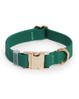 Sunny Tails Meadow Green Waterproof Dog Collar