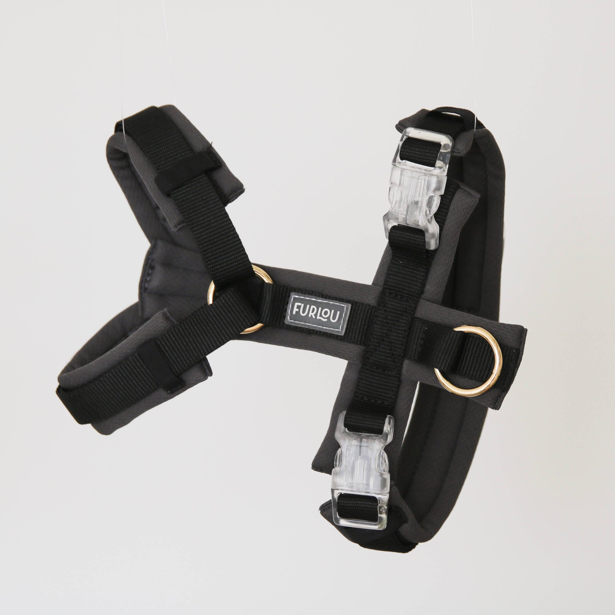 Furlou - &#39;Black&#39; - Dog Harness