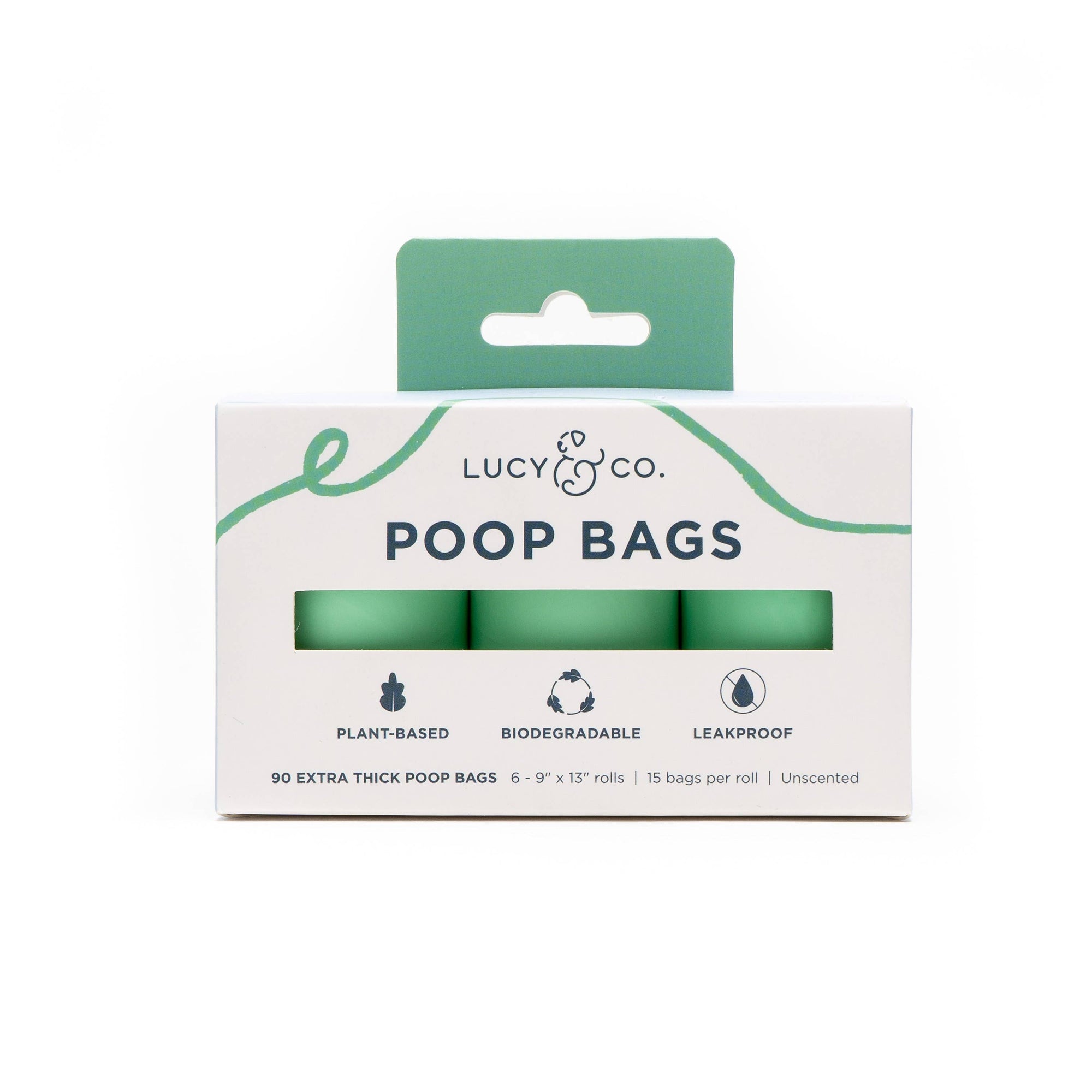 Lucy &amp; Co. - Compostable Poop Bag Box (6 rolls)