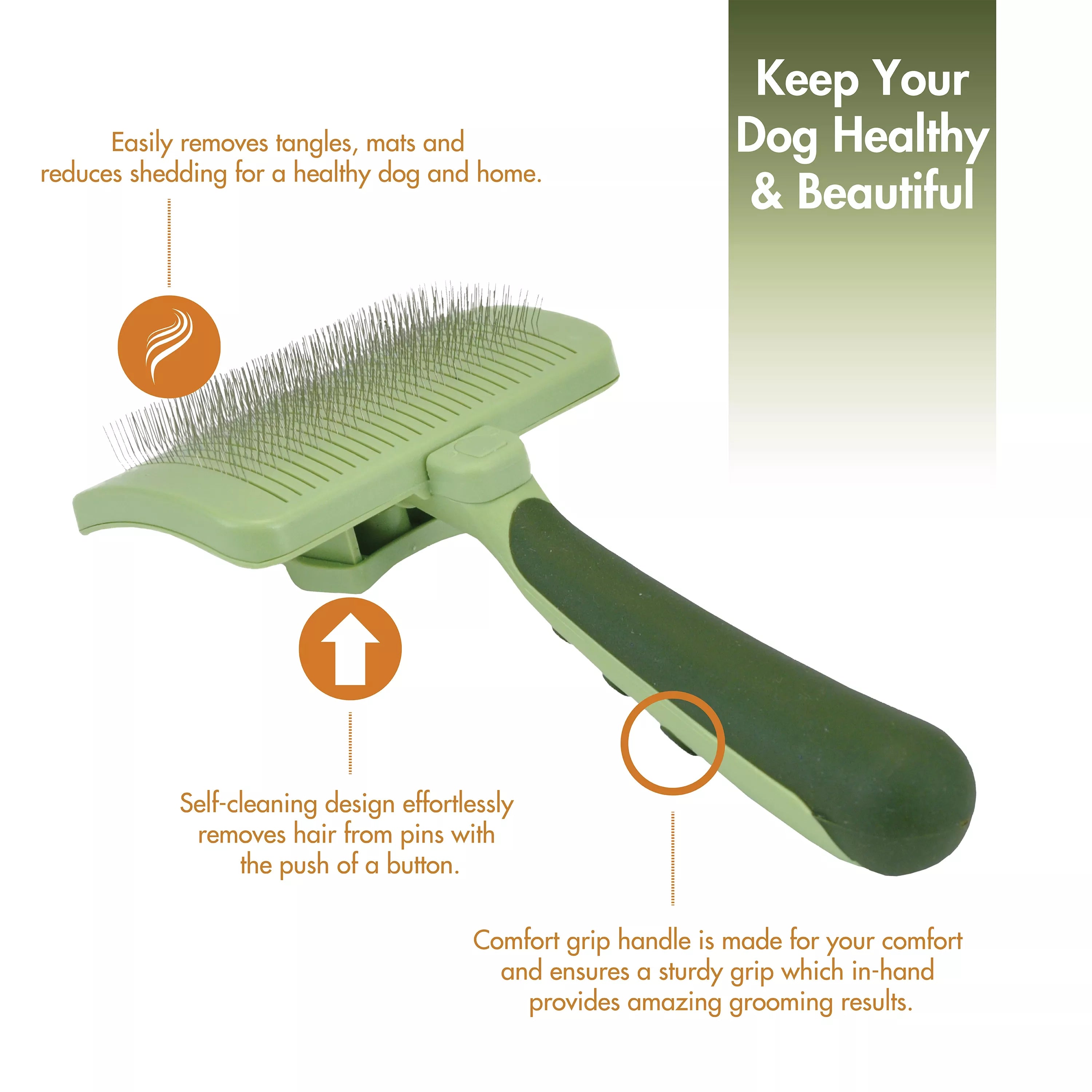 Safari Self Cleaning Slicker Brush