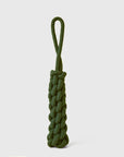 Jax & Bones Top Tugger Rope Knot Dog Toy Olive 11"