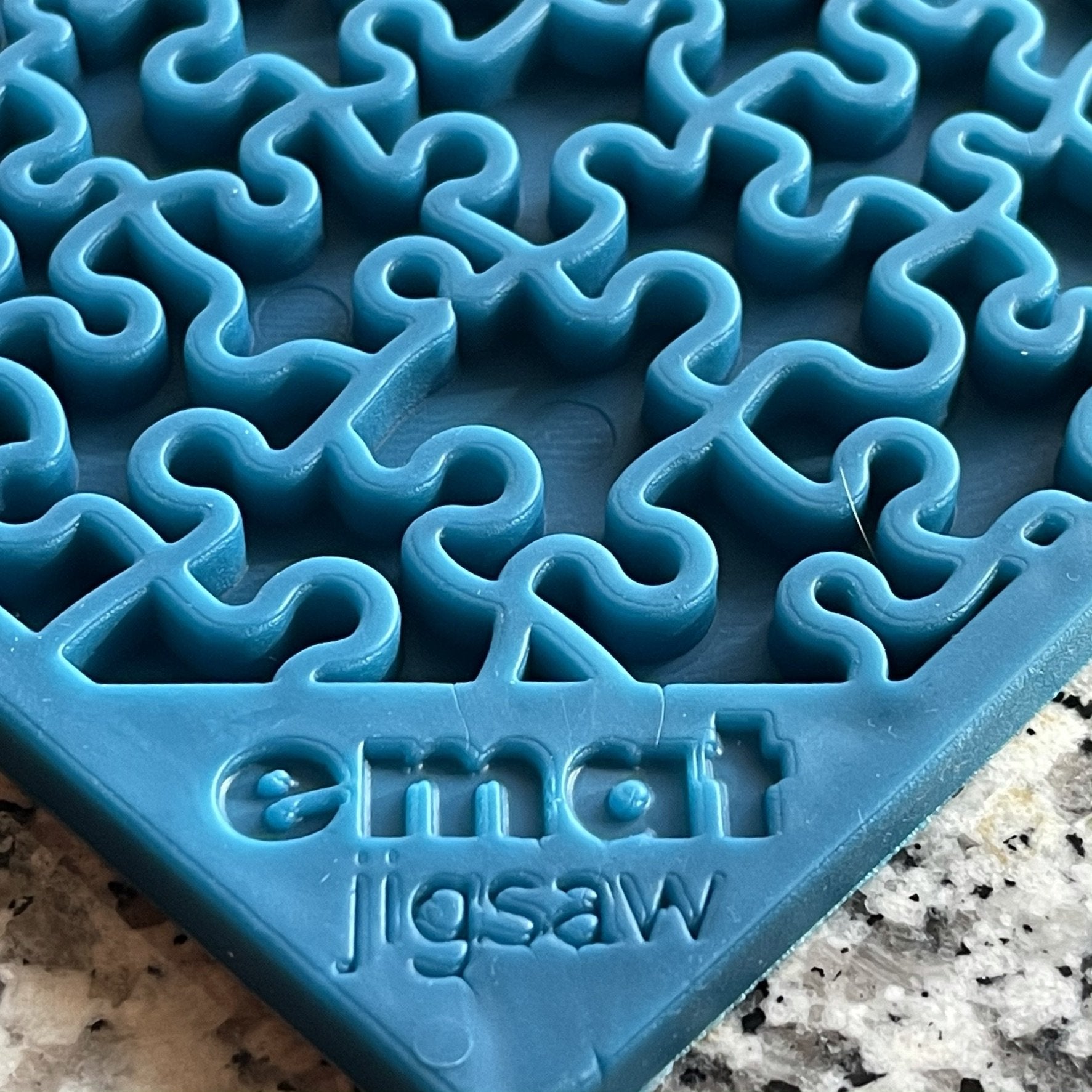 Metallic Blue Jigsaw Puzzle Bowl 
