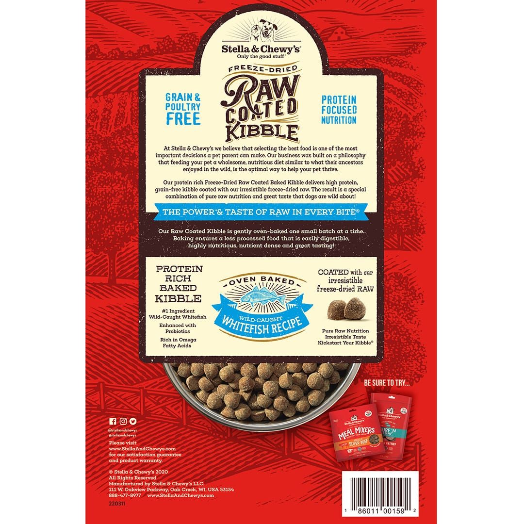 Stella & Chewy's Raw Coated Whitefish Kibble