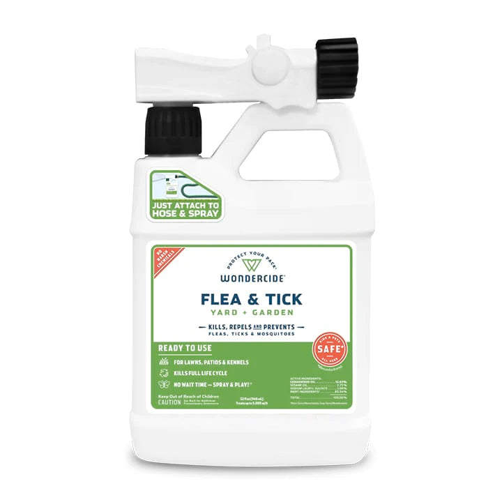 Wondercide Flea & Tick Spray for Yard + Garden with Natural Essential Oils