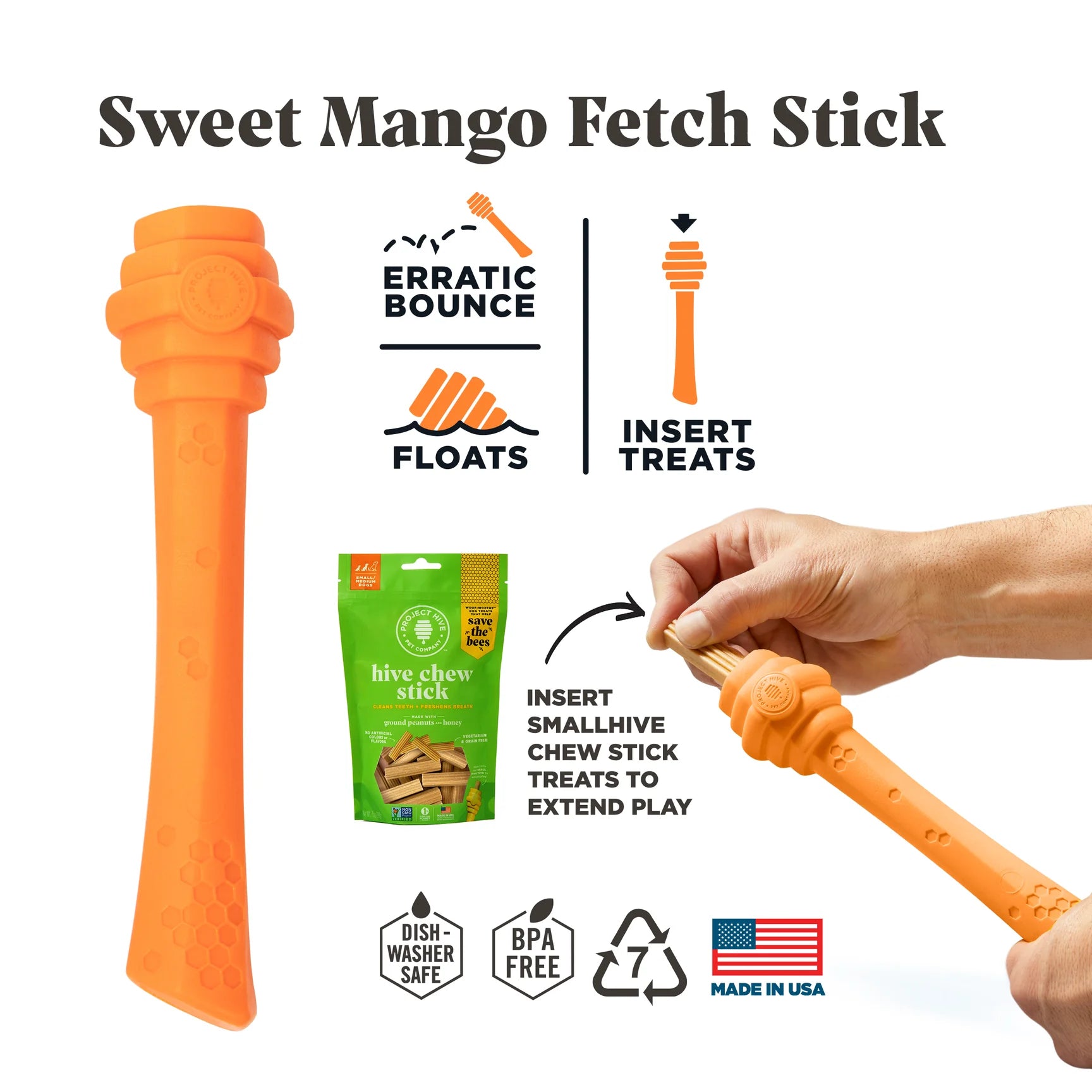 Project Hive Floating Fetch Stick - Mango Scent