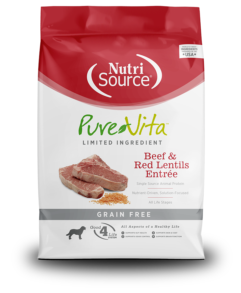 Nutrisource Pure Vita - Beef & Red Lentil