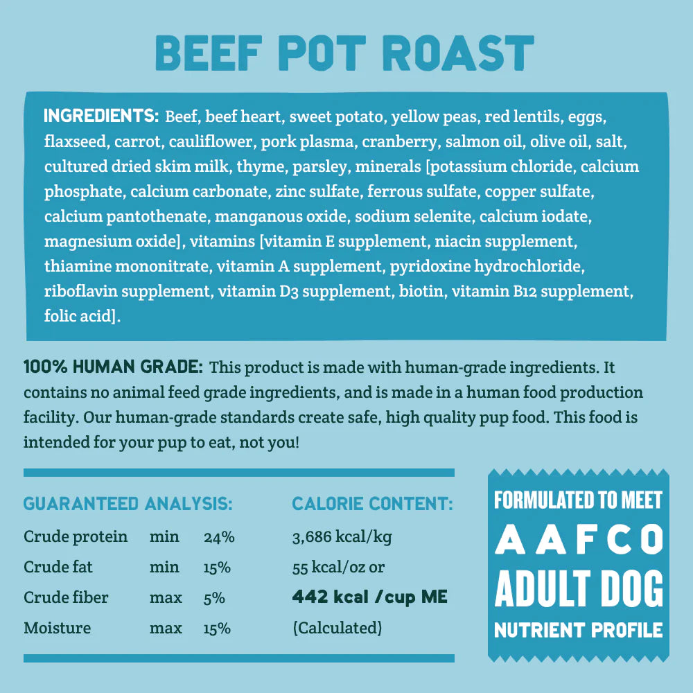 A Pup Above Cubies - Beef Pot Roast