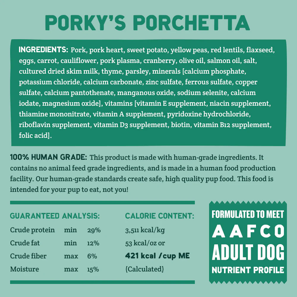 A Pup Above Cubies - Porky's Porchetta