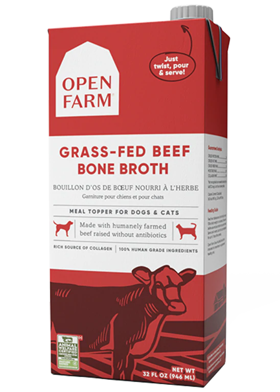 Open Farm Grass-Fed Beef Bone Broth for Dogs