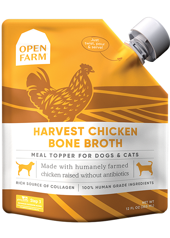 Open Farm Harvest Chicken Bone Broth for Dogs