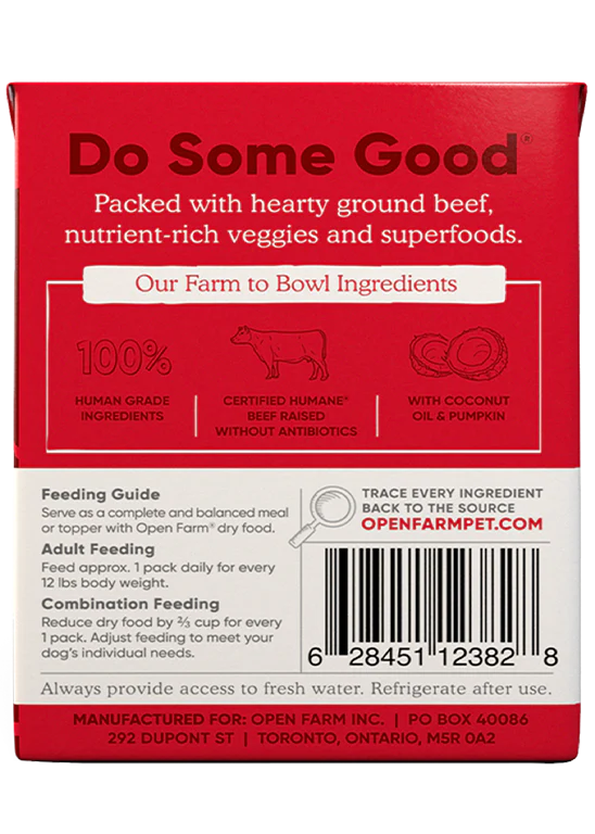 Open farm wet 2024 food