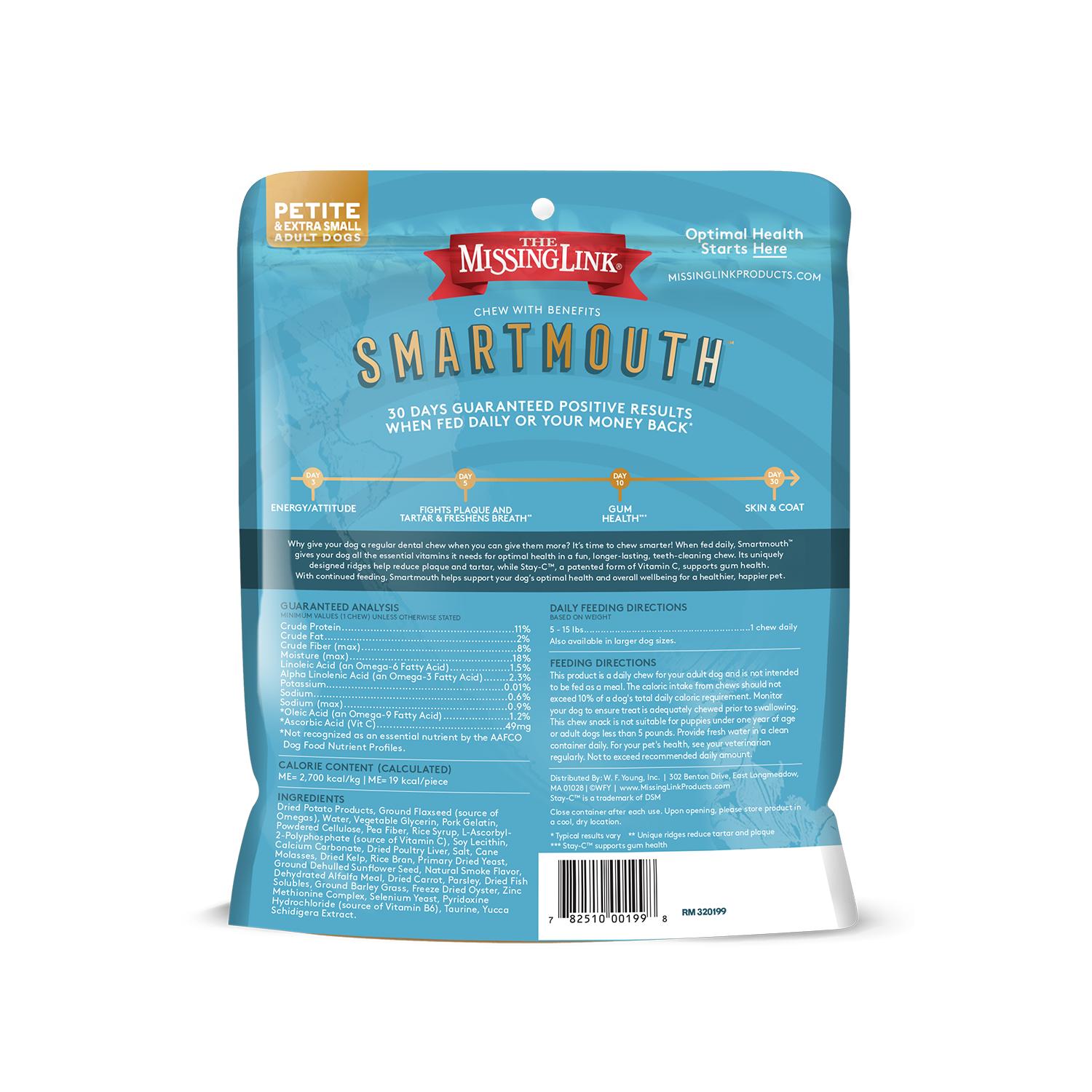 Missing Link Smartmouth Dental Chew Petite/xs - 28ct
