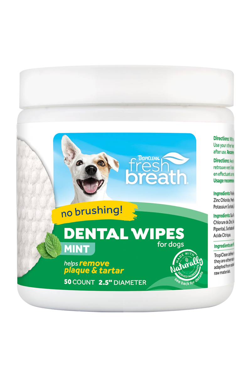Tropiclean Fresh Breath Dental Wipes