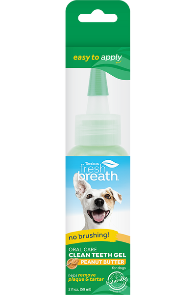 Tropiclean Fresh Breath Oral Gel Peanut Butter 2oz