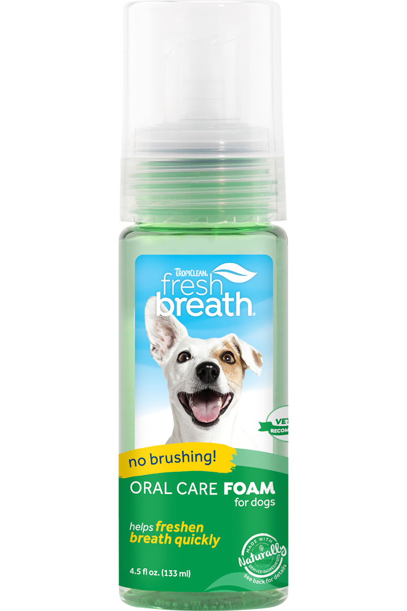 Tropiclean Fresh Breath Oral Care Foam 4.5oz