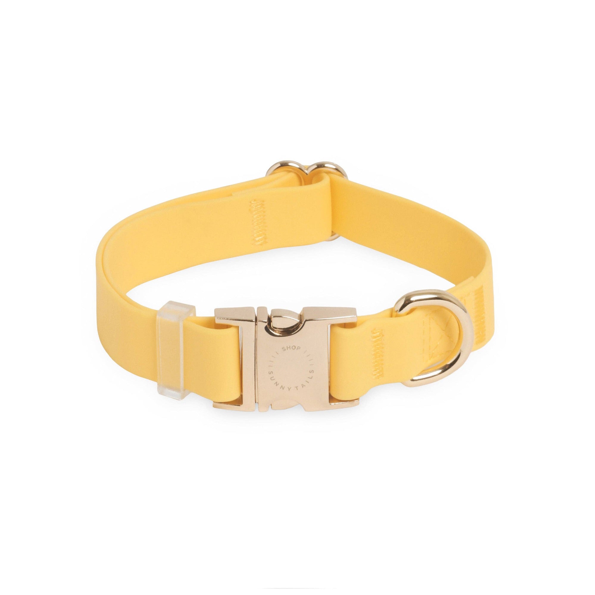 Sunny Tails Dandelion Yellow Waterproof Dog Collar