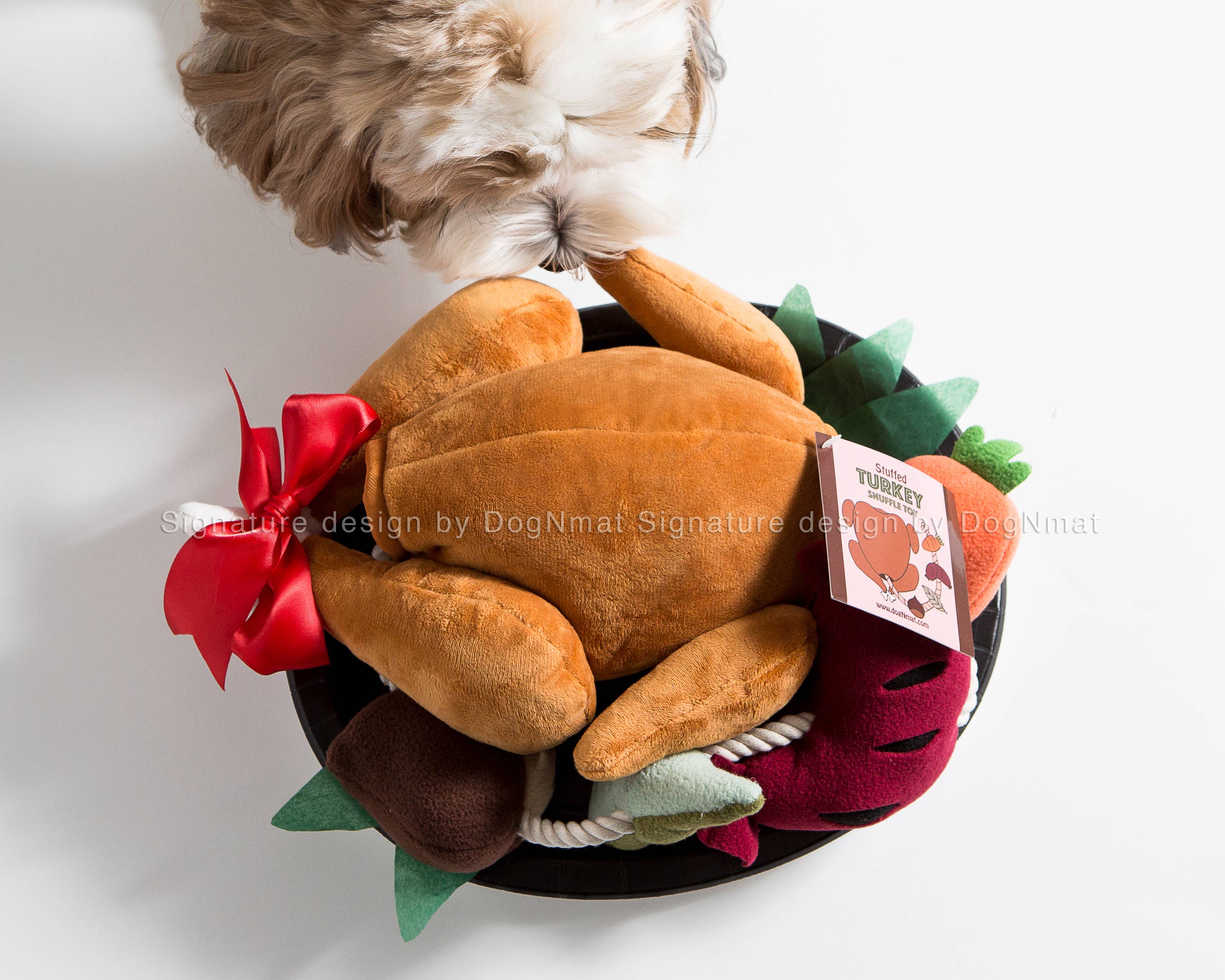 Stuffed Turkey Snuffle Dog Toy-3 in 1 Hide and Seek toy