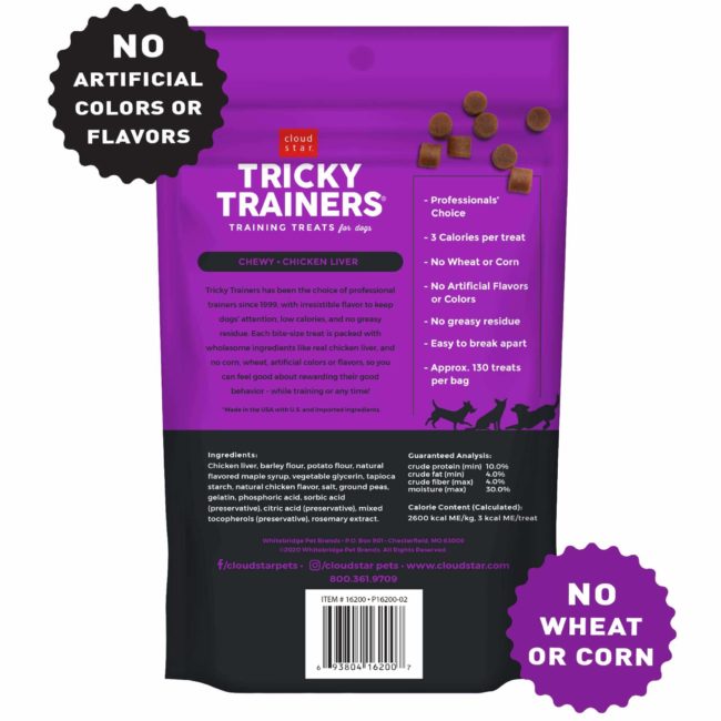 TRICKY TRAINERS SOFT & CHEWY WITH CHICKEN LIVER 14oz