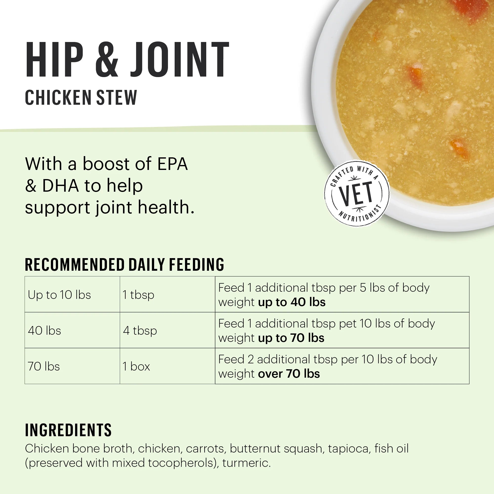 The Honest Kitchen Joint Support Pour Over - Chicken