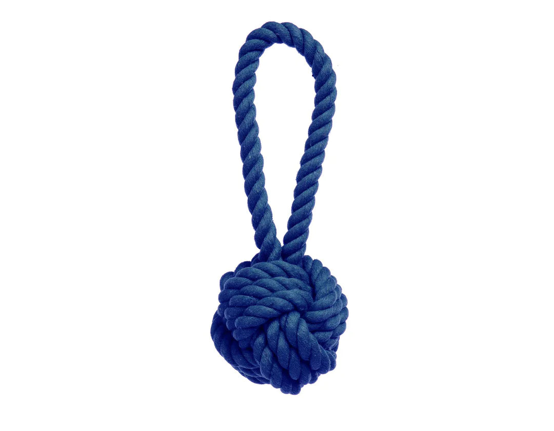 Jax & Bones Navy Celtic Knot Tie Rope Dog Toy
